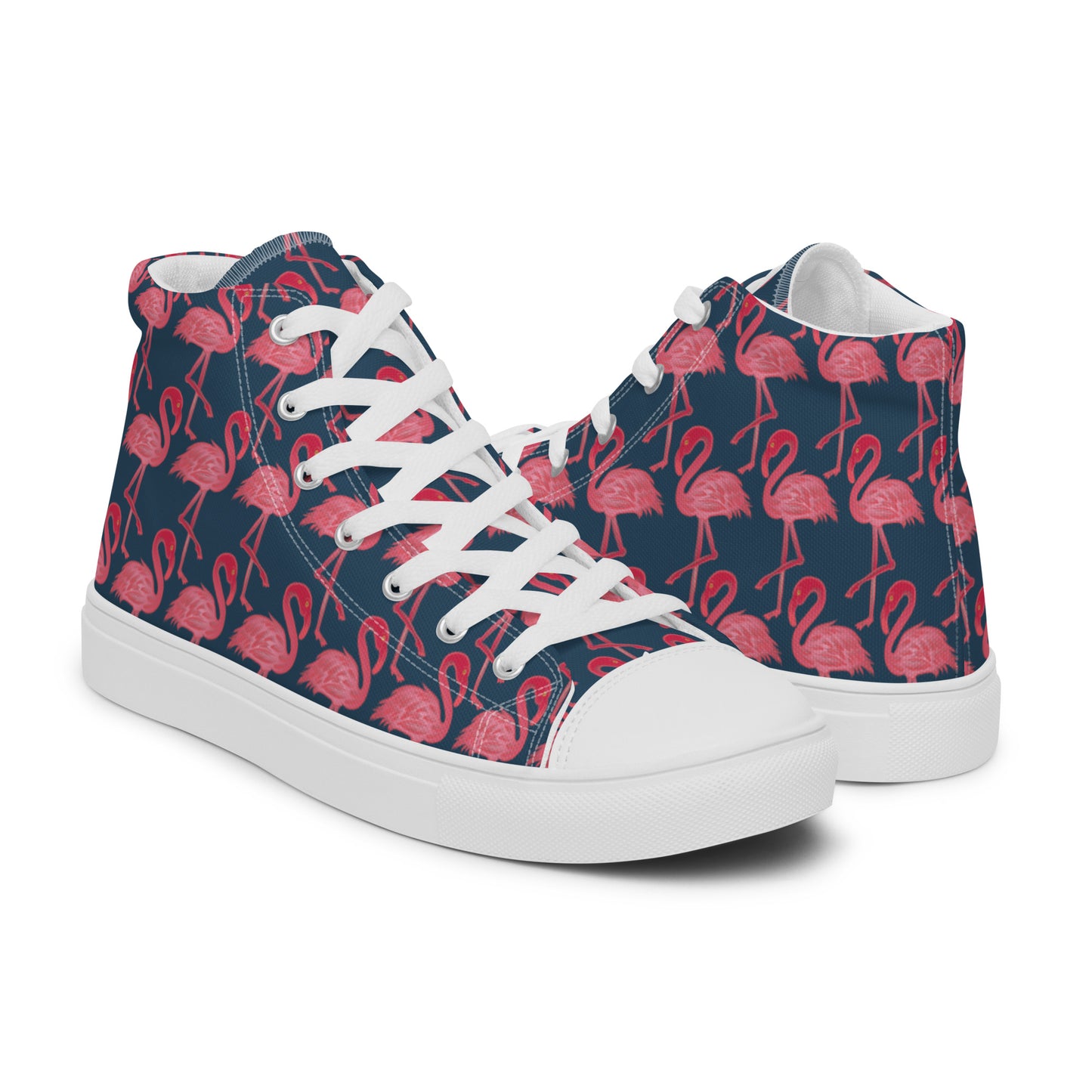 WinTerMingo flamingo Women’s high top canvas shoes